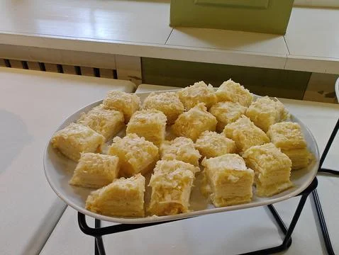 Cake on a plate Stock Photos