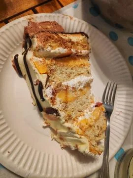 Cake on a Plate Foto stock