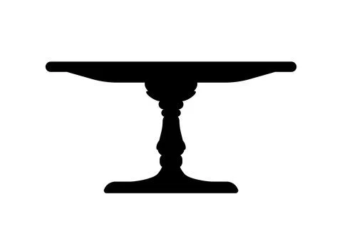 Cake platter or stand tray for pies and desserts Stock Illustration