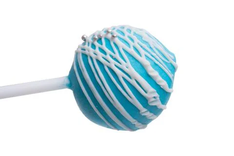 Cake-pop candy isolated on the white Foto stock