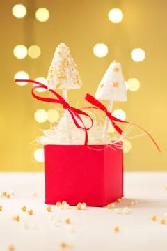 Cake pop trees Stock Photos