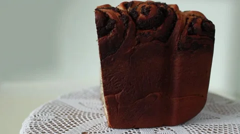 Cake with poppy seeds Stock Footage 48891589