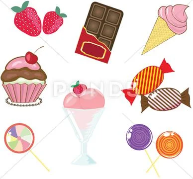 Cake pops Illustrazione stock