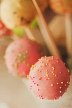 Cake pops Stock Photos