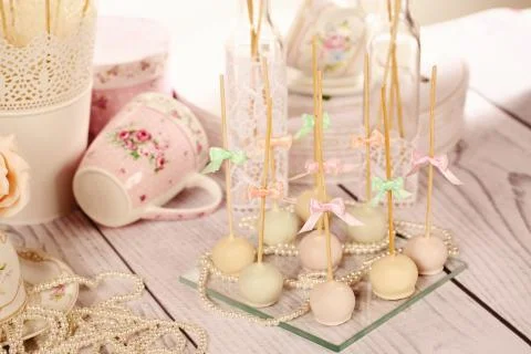 Cake pops Foto stock
