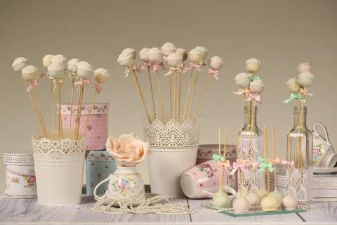 Cake pops Stock Photos