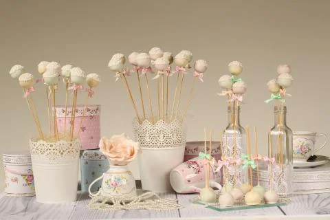 Cake pops Stock Photos