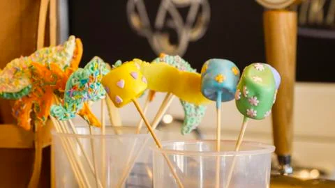Cake pops Stock Photos