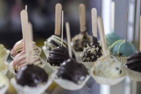 Cake pops. Stock Photos