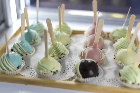 Cake pops Stock Photos