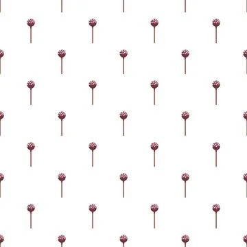Cake pops seamless pattern creating sweet dessert background Stock Illustration