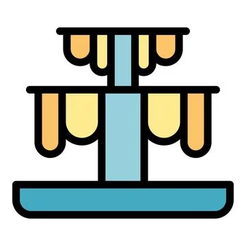 Cake pot icon vector flat 스톡 일러스트