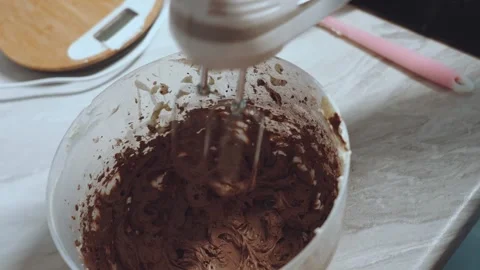 Cake preparation, dessert preparation process Stock Footage 315361187