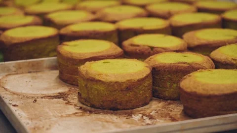 Cake Production Line, Candy Production Line, Cake production Line Stock Footage 337426408