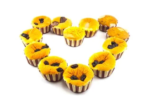 Cake of raisins Stock Photos