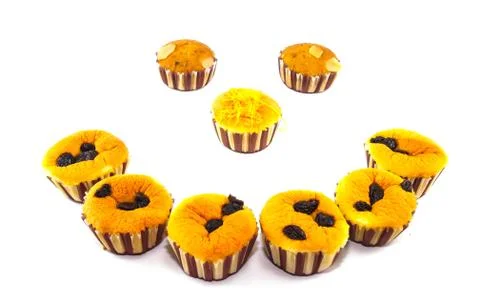 Cake of raisins Stock Photos