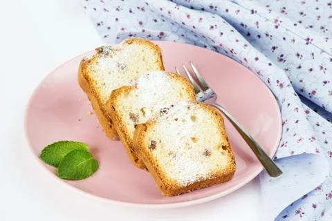 Cake with raisins Stock-Fotos