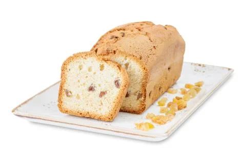 Cake with raisins Stock Photos