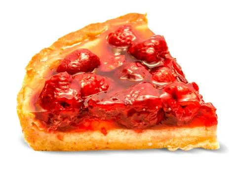 Cake with raspberry Foto stock