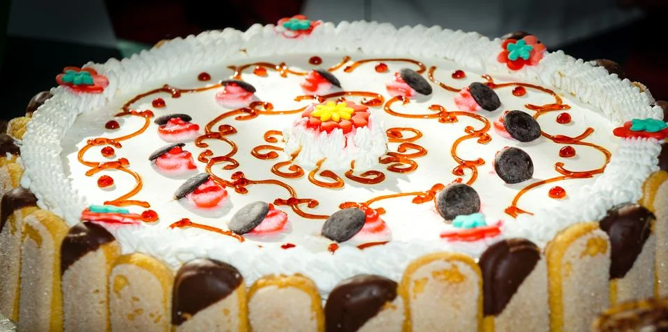 Cake rinsed Stock Photos