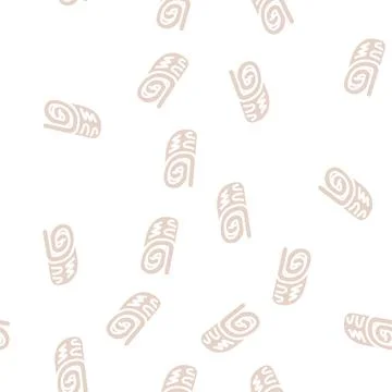 Cake roll glyph vector seamless pattern イラスト素材
