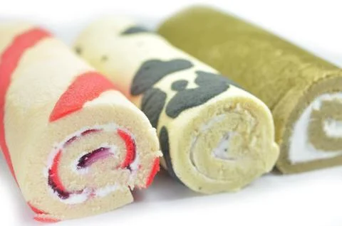 Cake roll Stock Photos
