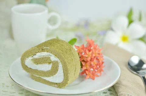 Cake roll Stock Photos