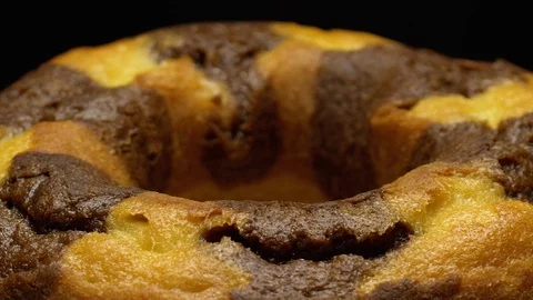 The cake rotates on a rotating table Stock Footage 117344126