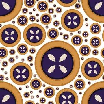 Cake seamless pattern Stock Illustration