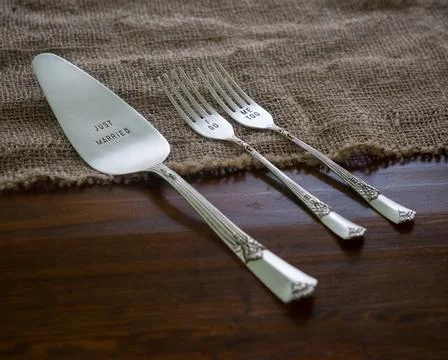 Cake Serving Utensils Stock Photos