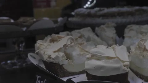 A cake sitting on top of a table Stock Footage 155450080