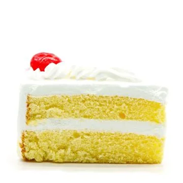 Cake slice isolated Stock Photos