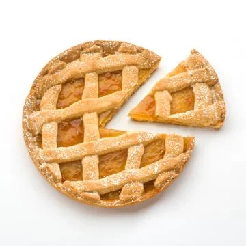 Cake with slice Stock Photos