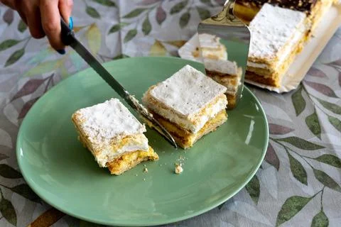 Cake in the snack Stock Photos