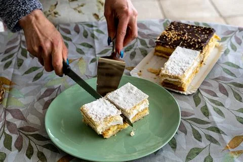 Cake in the snack Stock Photos
