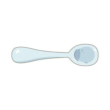 Cake spoon Illustrazione stock