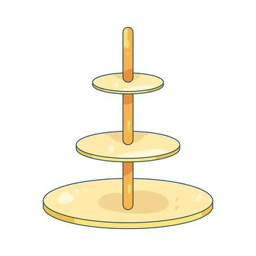 Cake stand Illustrazione stock