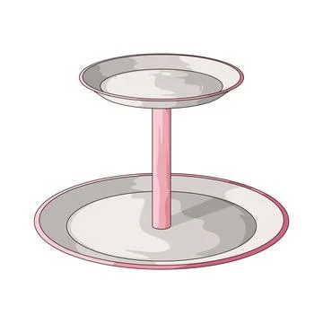 Cake stand illustration Stock Illustration