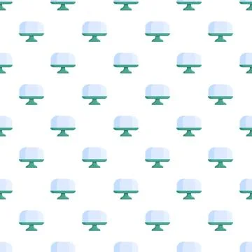 Cake stands pattern repeating on white background Illustrazione stock