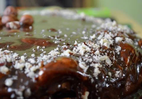 Cake surface close up Foto stock