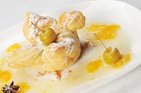 Cake  with  syrup Stock Photos