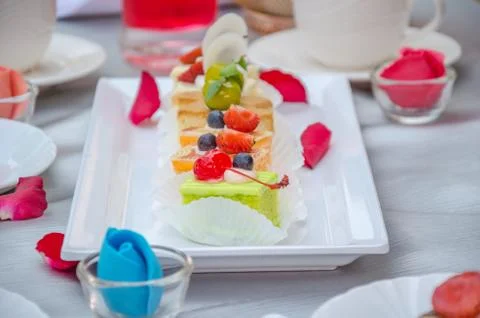 Cake on the table Foto stock