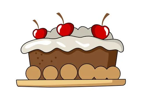 Cake Tart Stock Illustration