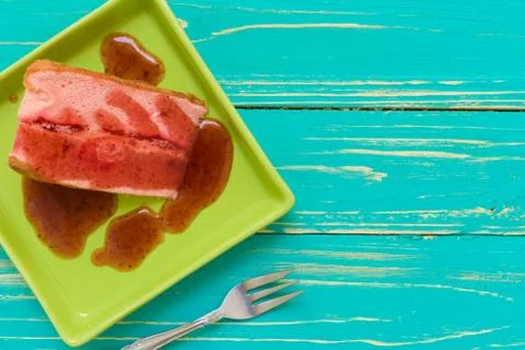 Cake for Tea Background / Cake for Tea / Cake for Tea on Wooden Background Stock Photos
