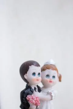Cake topper wedding couple Stock Photos
