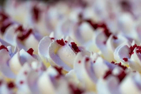 Cake topping close up Stock Photos