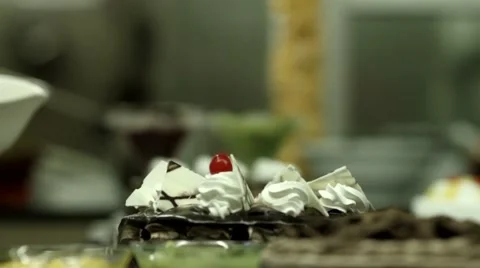 Cake topping Stock Footage 55530391