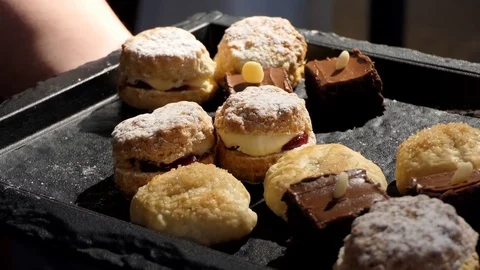 Cake tray close up 動画素材 74115164