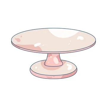 Cake turntable Stock Illustration