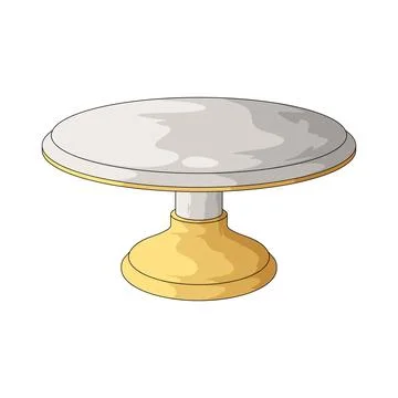 Cake turntable illustration Stock Illustration